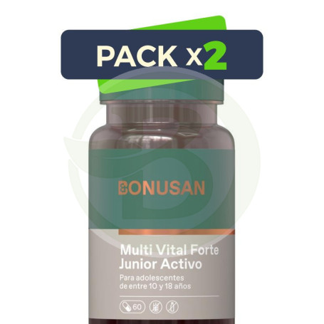 Pack 2x Multi Vital Forte Junior 60 Cápsulas Bonusan
