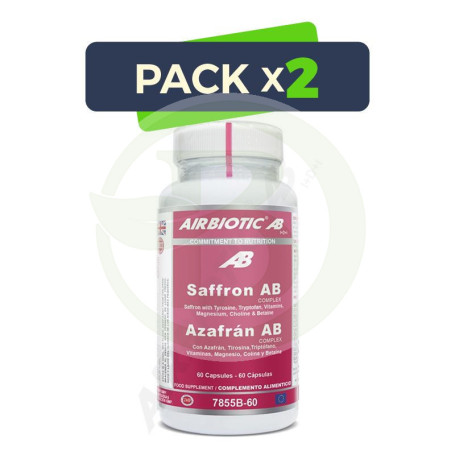 Pack 2x Azafrán Ab Complex 60 Cápsulas Airbiotic