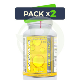 Pack 2x Fish Oil Tg 1300Mg 60 Cápsulas Airbiotic