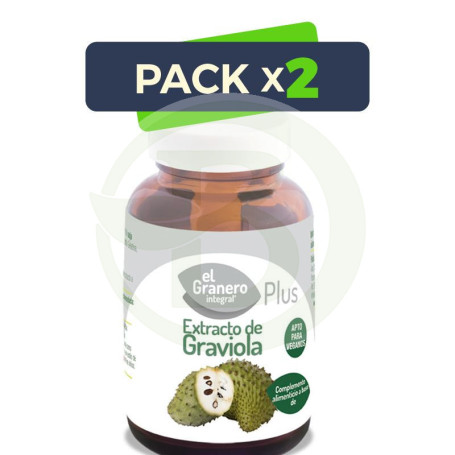 Pack 2x Extracto de Graviola 90 Cápsulas El Granero