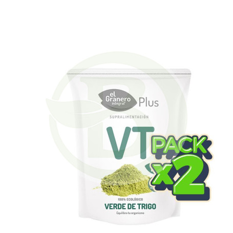 Pack 2x Verde de Trigo BIO 200Gr. El Granero