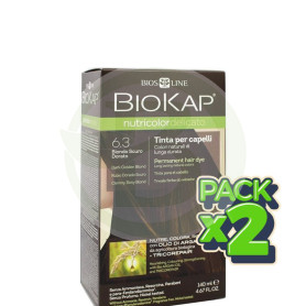 Pack 2x Tinte Nutricolor Delicato 6.3 Rubio Oscuro Dorado 140Ml. Biokap