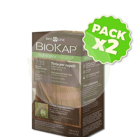Pack 2x Tinte Nutricolor Delicato 7.33 Rubio Trigo Dorado 140Ml. Biokap