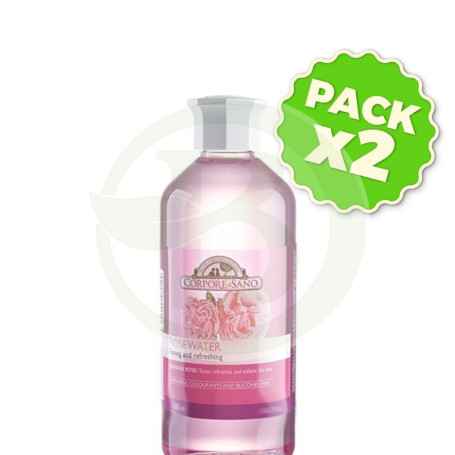 Pack 2x Tónico Agua De Rosas 200Ml. Corpore Sano