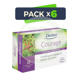 Pack 6x Courage 48 Comprimidos Dietisa