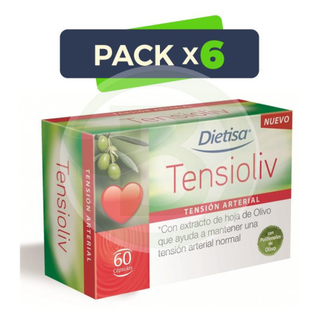 Pack 6x Tensioliv 60 Cápsulas Dietisa