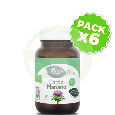 Pack 6x Cardo Mariano Bio 90 Cápsulas El Granero