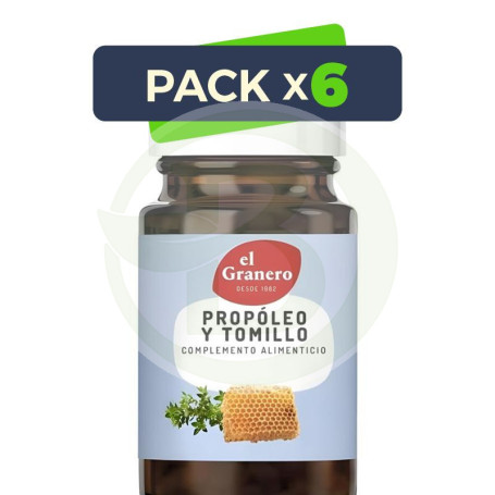 Pack 6x Propoleo y Tomillo 60 Capsulas Granero