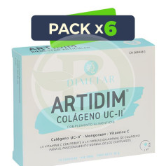 Pack 6x Artidim UC-II 490Mg. 30 cápsulas de Dimefar