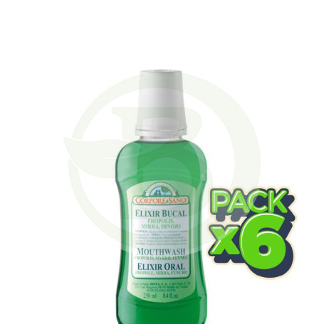 Pack 6x Elixir Bucal de Mirra y Propóleo 250Ml. Corpore Sano