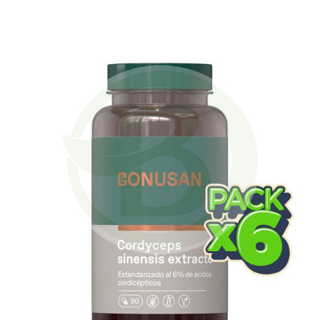 Pack 6x Cordyceps 90 Cápsulas Bonusan