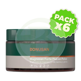 Pack 6x Magnesan Forte Plus 120Gr. Bonusan