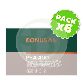 Pack 6x PEA 400Mg. 90 Cápsulas Vegetales Bonusan