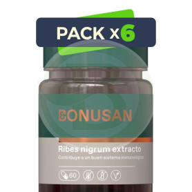 Pack 6x Ribes Nigrum 60 Cápsulas Bonusan