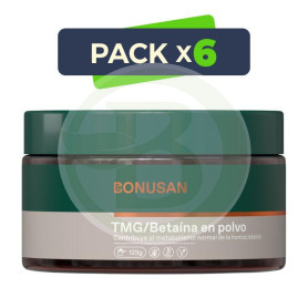 Pack 6x TMG/Betaína 125Gr. Bonusan