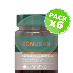 Pack 6x Vitamina B12 Activa 1000Mcg 60 Comprimidos Bonusan