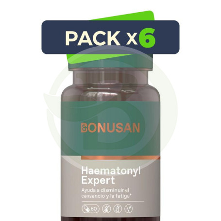Pack 6x Haematonyl Expert 60 Cápsulas Bonusan