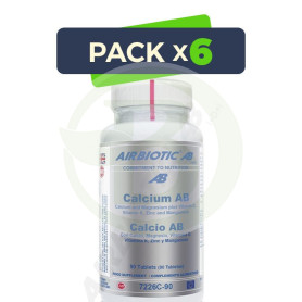 Pack 6x Calcio AB Complex 90 Tabletas Airbiotic