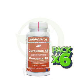 Pack 6x Cúrcuma AB Complex 10.000Mg. 30 Cápsulas Airbiotic