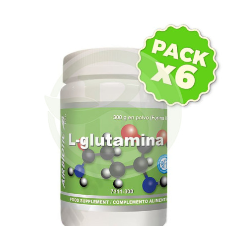 Pack 6x L-Glutamina Ab 300 Gr Airbiotc
