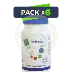 Pack 6x Selenio 90 Cápsulas Cienporcien Natural