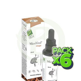 Pack 6x Micovital Chaga 50 Ml 100% Natural