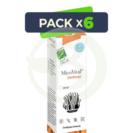 Pack 6x Micovital Córdiceps 50 Ml 100% Natural