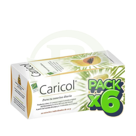 Pack 6x Caricol 20 Estuches Individuales 100% Natural