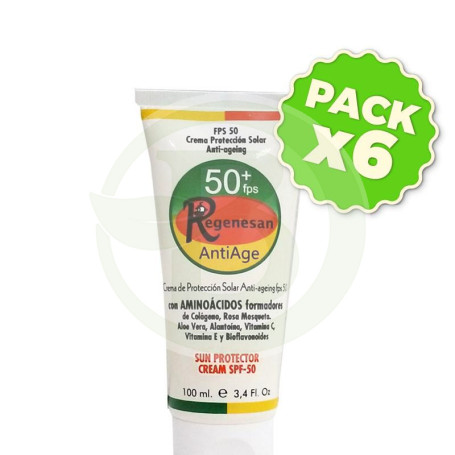 Pack 6x Regenesan Antiage 100Ml. Factor 50