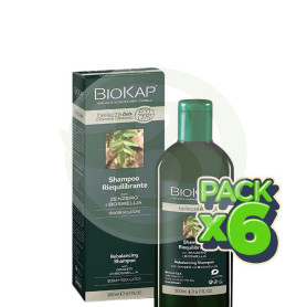 Pack 6x Champu Bio Rebalancing (Reequilib) Cosmos Ecocert 200Ml Biokap