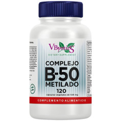 Complexo B50 Metilado 120 Cápsulas Vbyotics