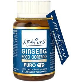 Ginseng Vermelho Coreano 50 Cápsulas Estado Puro