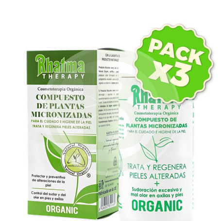Pack 3x Micronizado Talquera 20Gr Rhatma