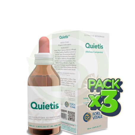 Pack 3x Melisa Composta (Quietis) 100Ml. Forza Vitale
