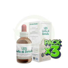 Pack 3x Les Linfa di Betulla (Abedul) 50Ml. Forza Vitale