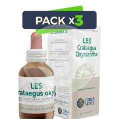 Pack 3x Les Crataegus Oxycantha (Espino Albar) 50Ml. Forza Vitale
