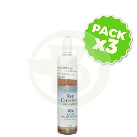 Pack 3x FM Red Chestnut 10Ml. Forza Vitale