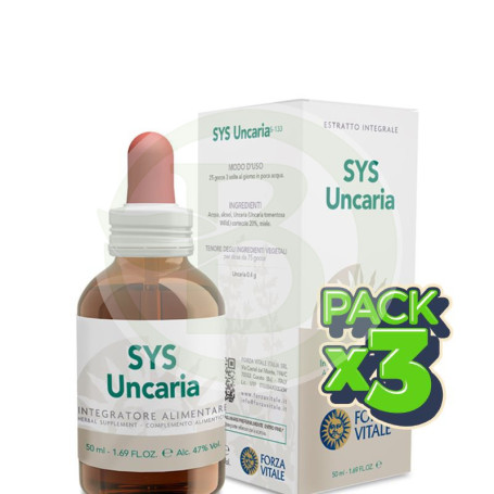 Pack 3x Sys Uncaria 50Ml. Forza Vitale