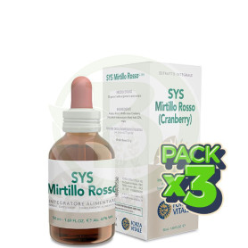 Pack 3x Sys Mirtillo Rosso 50Ml. Forza Vitale