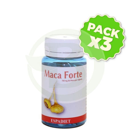 Pack 3x Maca Forte 60 Cápsulas Espadiet