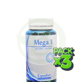 Pack 3x Mega 3 120 Perlas Espadiet