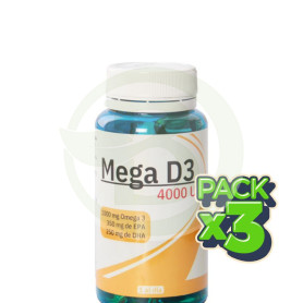 Pack 3x Mega Vitamina D3 60 Perlas Espadiet