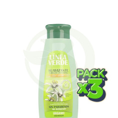 Pack 3x Suavizante Cabelos Danificados 350Ml. Linea Verde