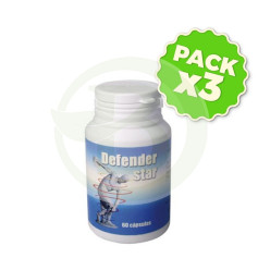Pack 3x Defender Star com Lactoferrina 60 Cápsulas Jellybell