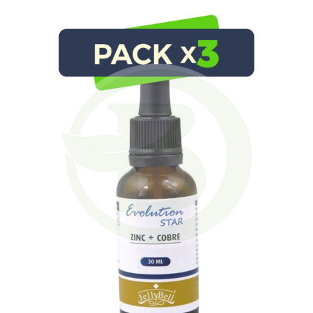 Pack 3x Evolution Star Zinc + Cobre Jellybell