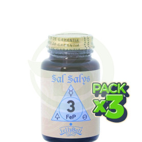 Pack 3x Sal Salys 3 FeP 90 Comprimidos Jellybell