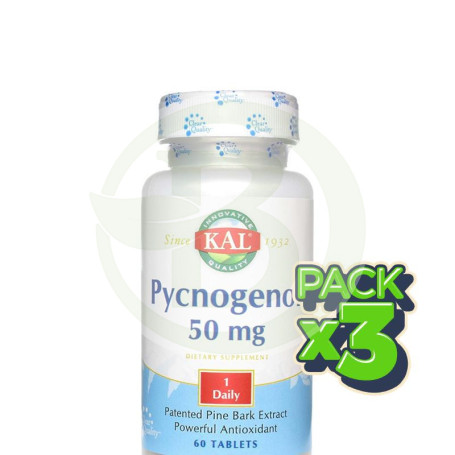 Pack 3x Pycnogenol 60 Comprimidos Kal
