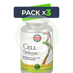 Pack 3x Cell Defense 60 Tablets Kal
