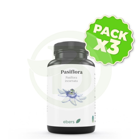 Pack 3x Pasiflora 500 Mg 60 Comp Ebers