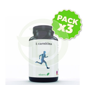Pack 3x L-Carnitina 500 Mg 60 Cáps Ebers